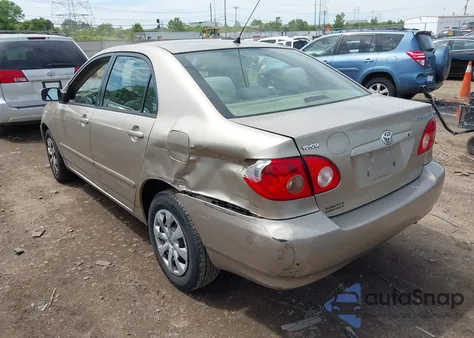 2006 Toyota Corolla Le из США, поврежденный, VIN 2T1BR30E46C572358